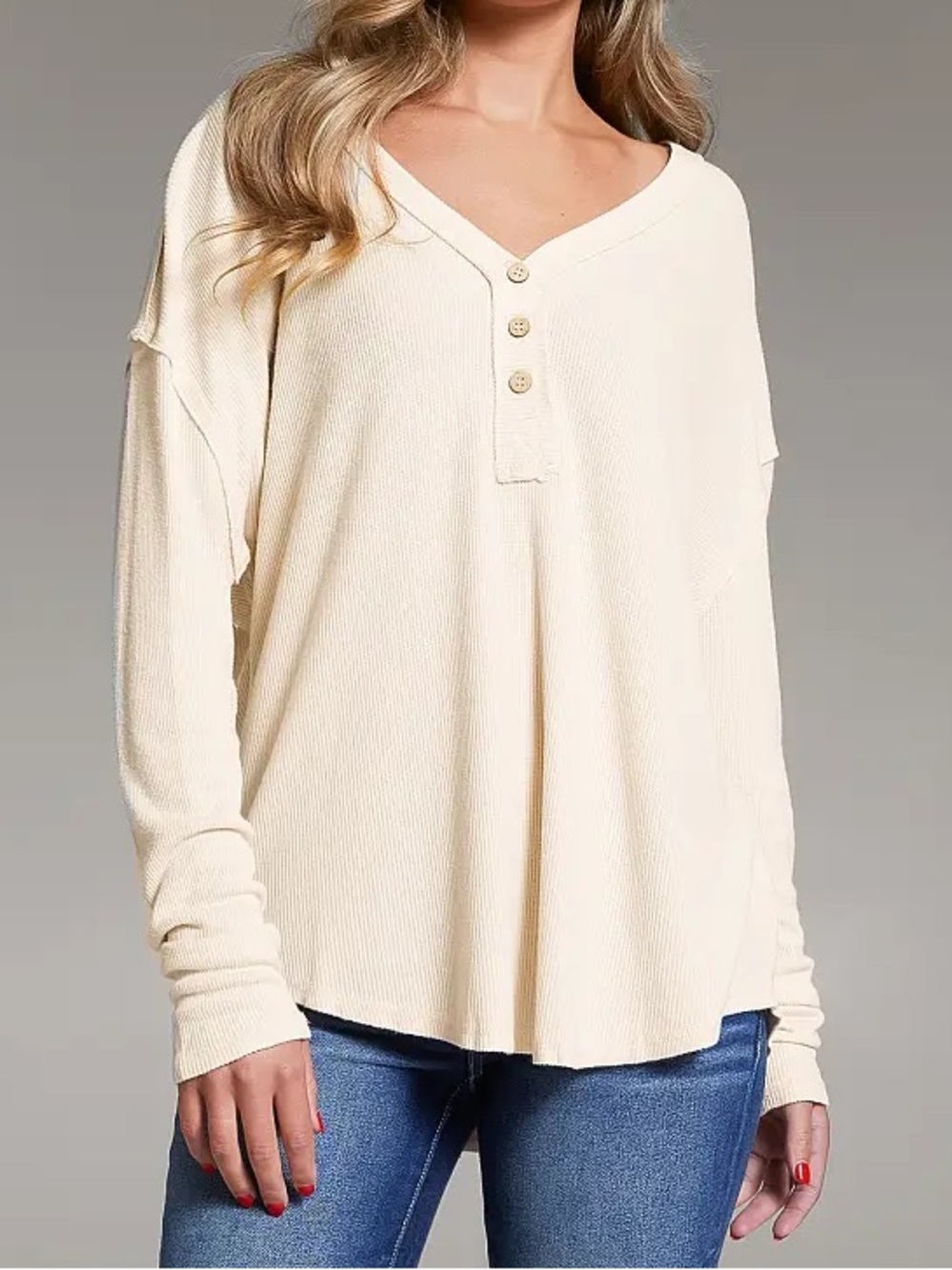 BKE Ribbed Henley - Picture 2 of 7